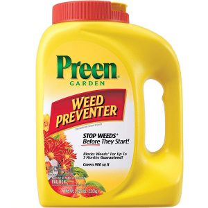 Preen 2464110 Garden Weed Preventer, 5.625 lb. Covers 900 sq. ft