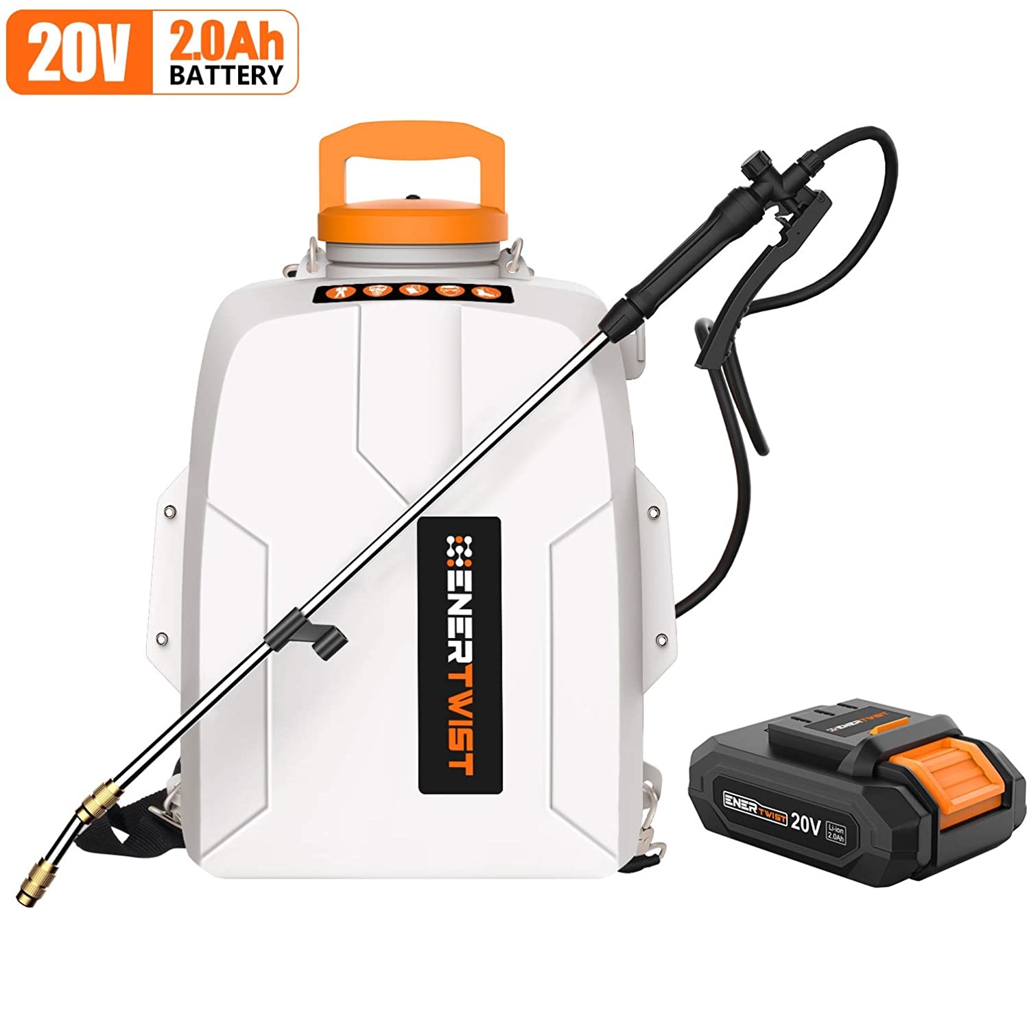 2021年レディースファッション福袋 モリコー 店ALIENTABI 2.5 Gallon Battery Powered Backpack  Sprayer, 58 PSI Electric Pump 10.8V 2.6Ah Ultra-Long Power Supply Lithium  W＿並行輸入品