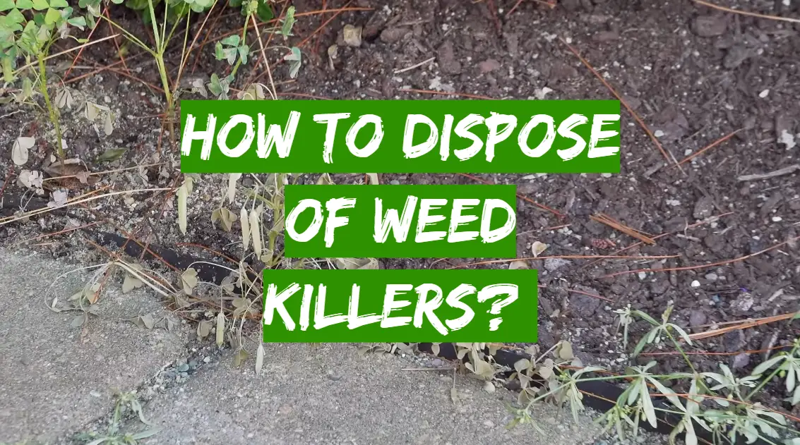 How to Dispose Of Weed Killers?